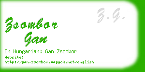 zsombor gan business card